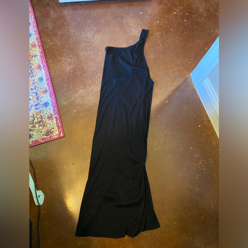 Free People beach one shoulder back cutout dress